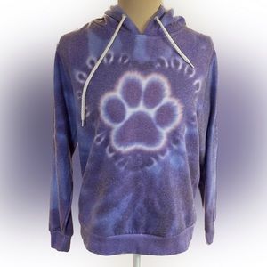 Paw Print Purple Hoodie